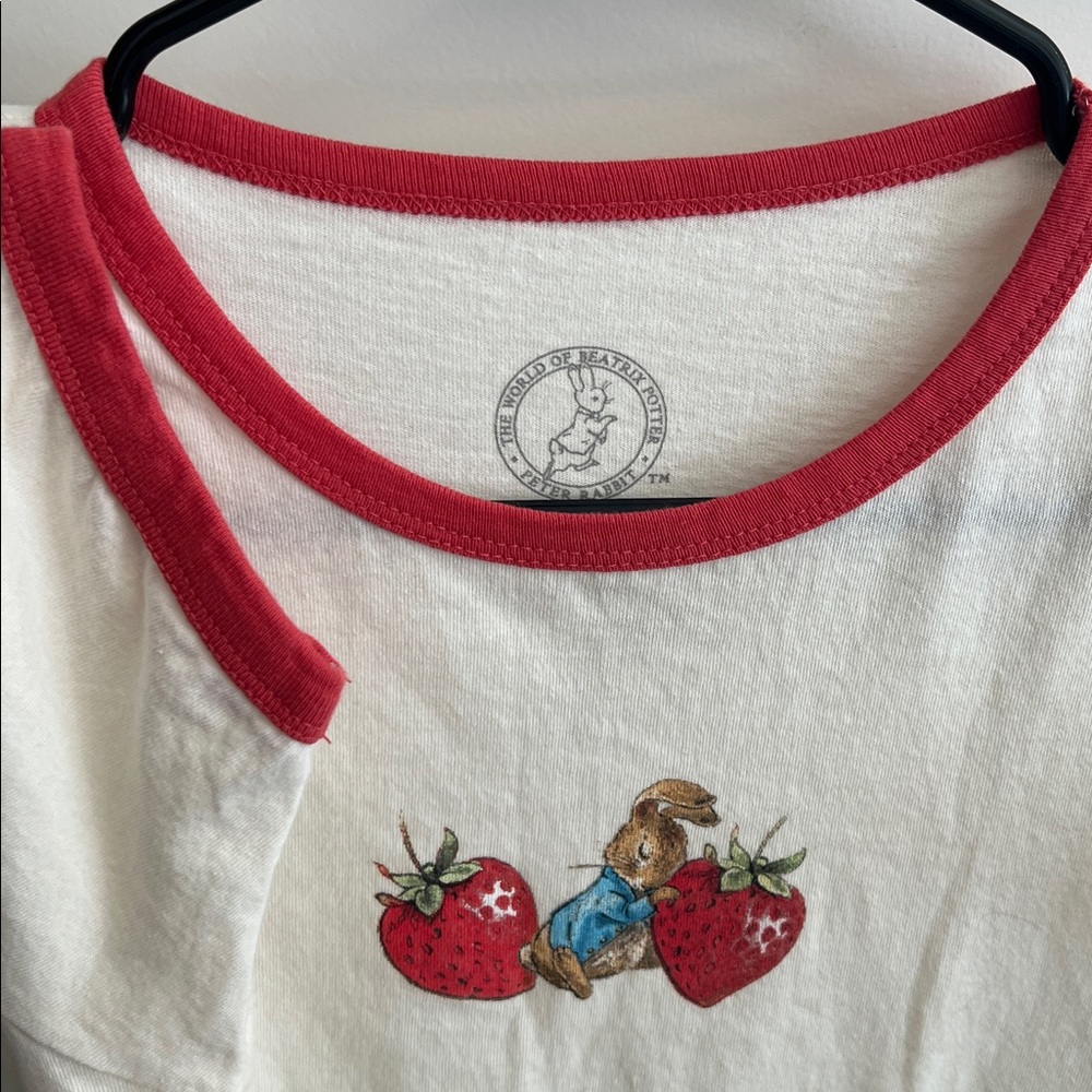 New without tags Peter Rabbit Graphic Strawberry Tee